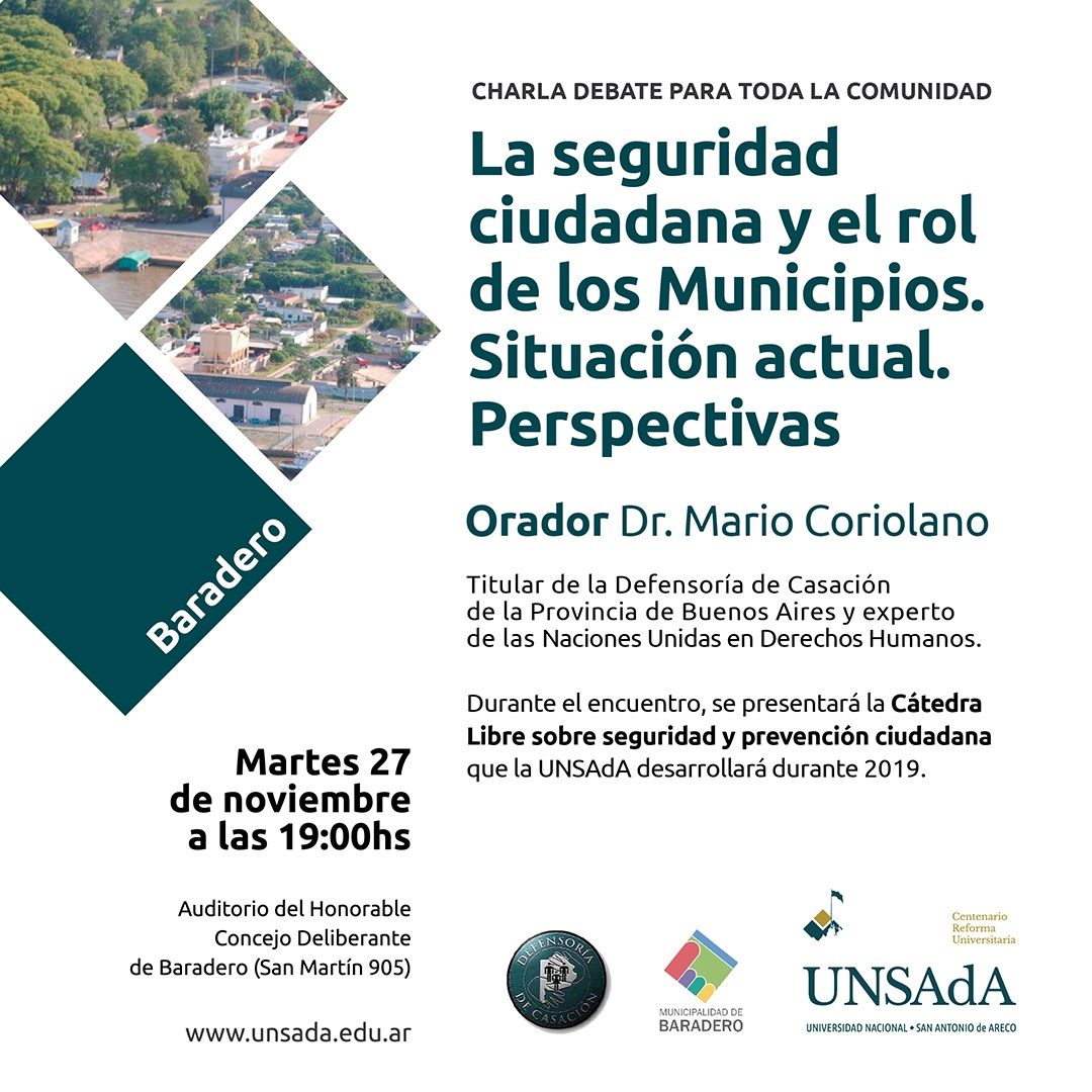Charla-debate sobre la seguridad y el rol de los municipios