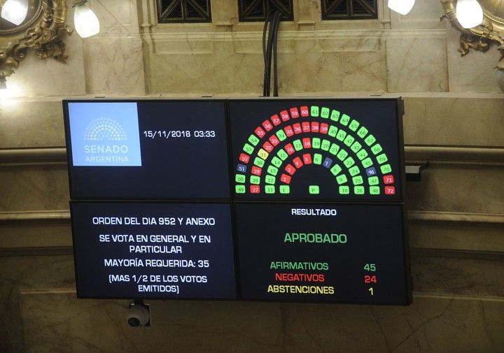 Esta madrugada  El Senado sancionó el Presupuesto 2019, con más votos de los esperados