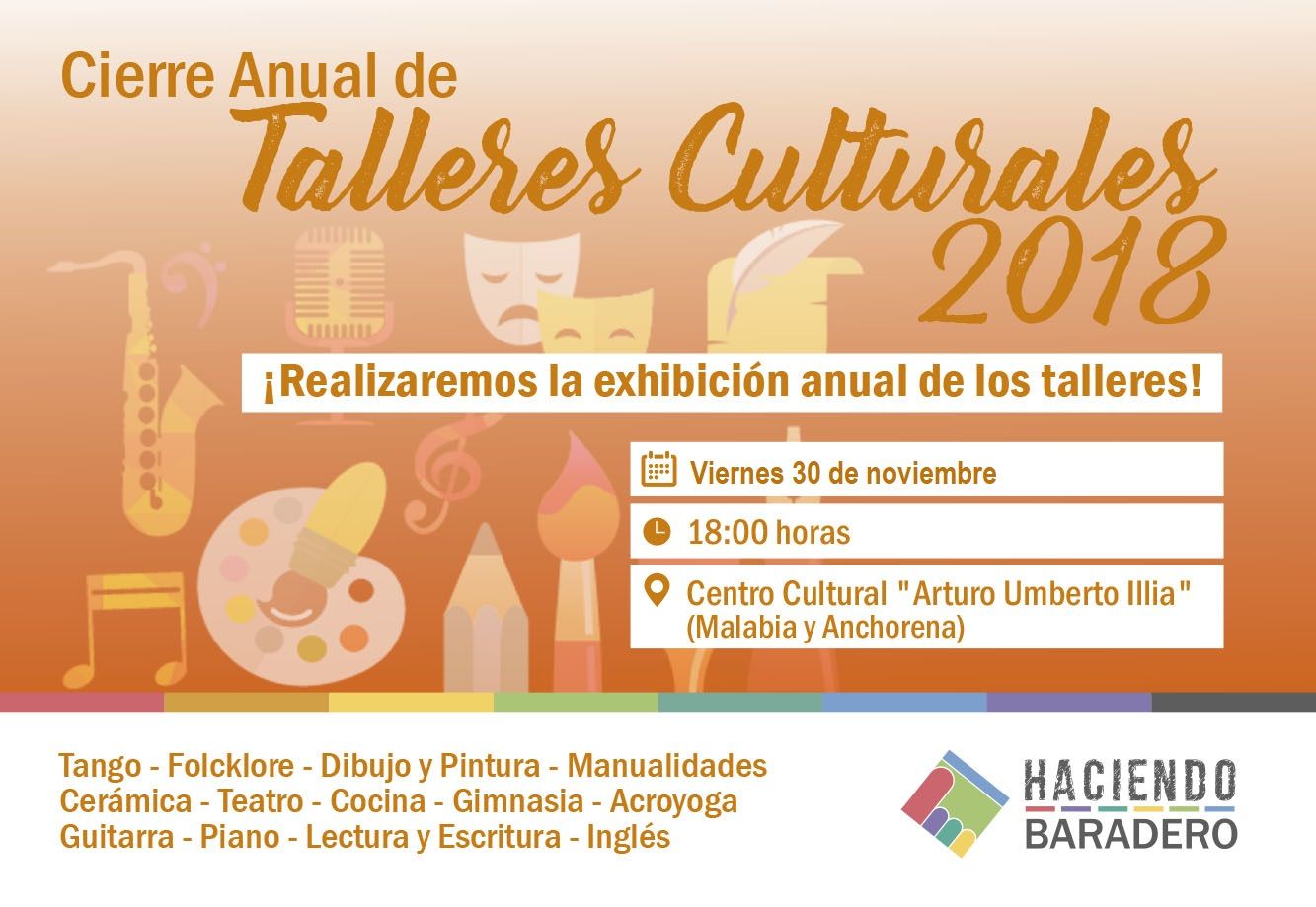 Cierre anual de talleres culturales