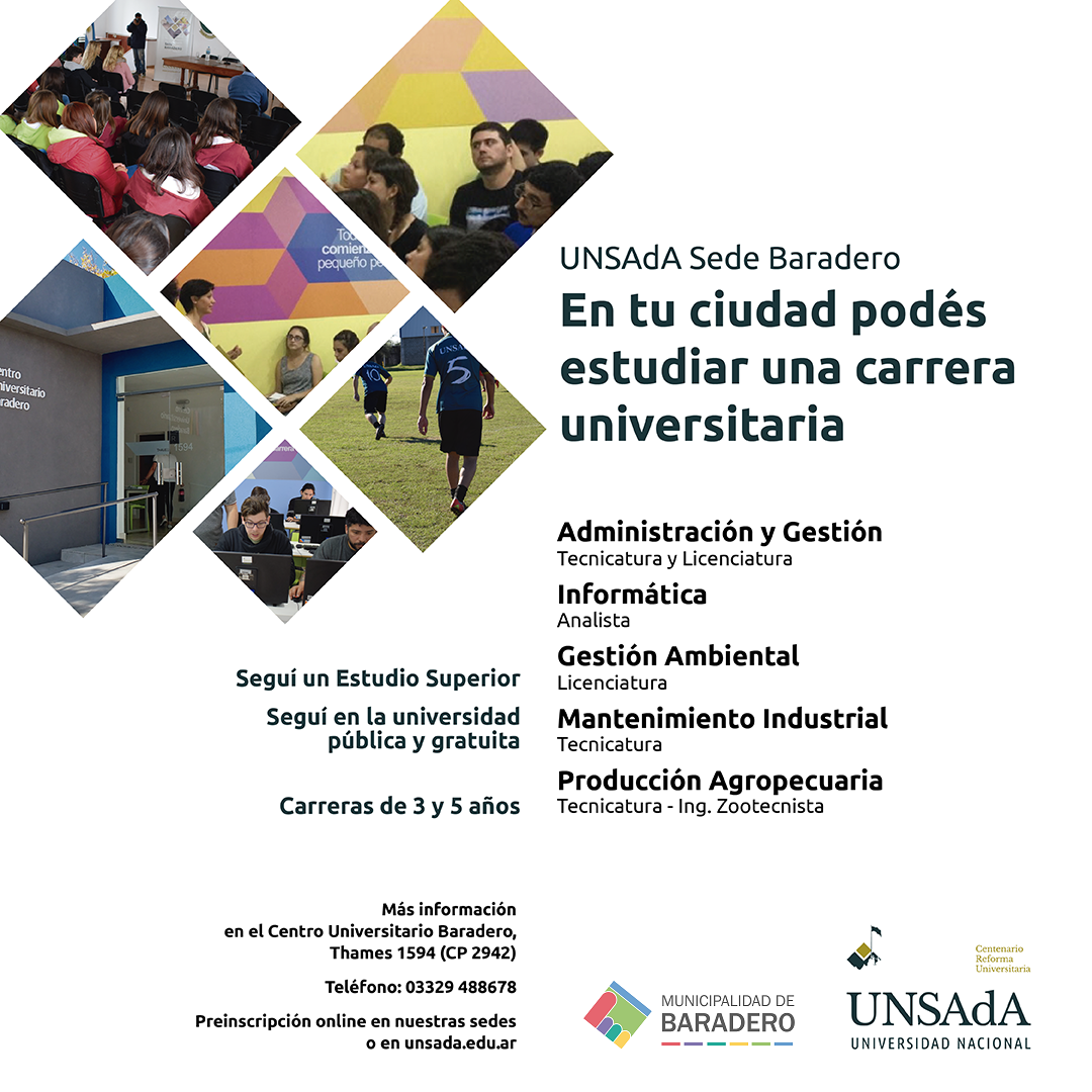 En Baradero podés estudiar una carrera universitaria
