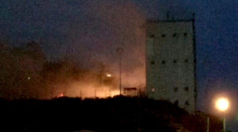 Voraz incendio destruyó la cintas transportadoras en Terminal Puerto San Pedro