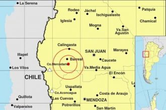 Un sismo de 5,4 sacudió a San Juan en el último día del año