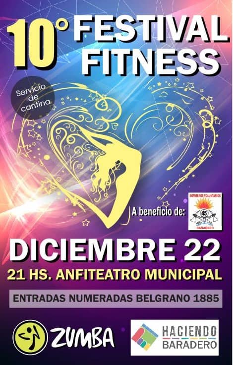 Se viene el 10° Festival de Fitness en el anfiteatro