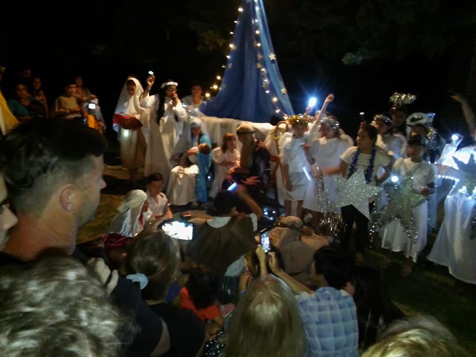 La Parroquia de Luján también tuvo su pesebre viviente