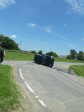 El primero del 2019: Accidente en la entrada a nuestra ciudad