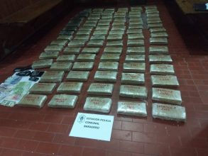 Incautaron importante cantidad de Marihuana en el accidente de esta madrugada