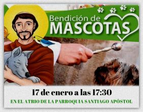 Bendición de Mascotas en la parroquia Santiago Apóstol