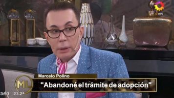 Marcelo Polino: «Abandoné el trámite de adopción, me pasó el tiempo, la vida te va corriendo de lugar»