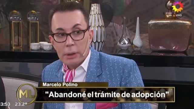 Marcelo Polino: «Abandoné el trámite de adopción, me pasó el tiempo, la vida te va corriendo de lugar»
