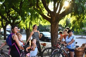 Mejor en Bici: vecinos recorrieron el casco histórico de la ciudad