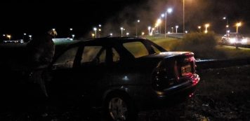 Bomberos: Se incendió un auto en ruta 9