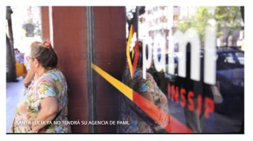 Pami cierra la agencia de atención en Santa Lucía y jubilados levantan firmas para evitarlo