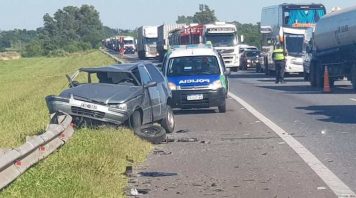 Grave accidente en la Ruta Nacional N°9