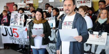 Familiares de las víctimas de la Tragedia de Once realizaron un acto y pidieron que se apruebe la extinción de dominio
