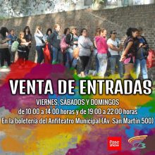 FestivalBaradero2019 | Este viernes, sábado y domingo venta de entradas en la boletería del Anfiteatro Municipal