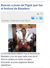 Rock en Baradero: Buscan a joven de Pigüé que vino al festival y no regresò