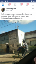 Policiales: Robó y lo fotografiaron