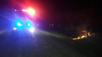 Bomberos: Incendio por corte de cables de energía eléctrica