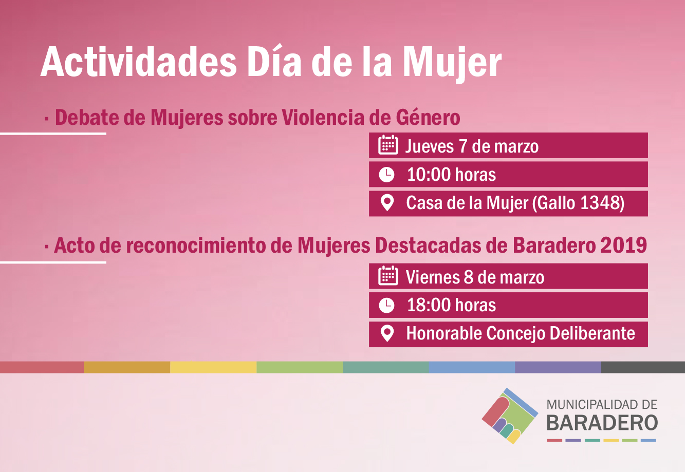 Actividades en el marco del Día de la Mujer