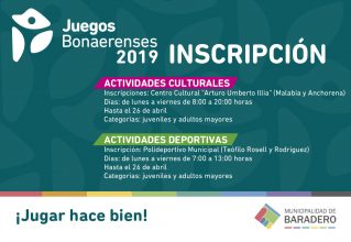 Están abiertas las inscripciones para los Juegos Bonaerenses 2019