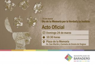 Acto oficial del Día de la Memoria por la Verdad y la Justicia