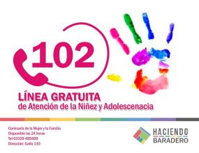 102: Linea gratuita de atención a la niñez y adolescencia