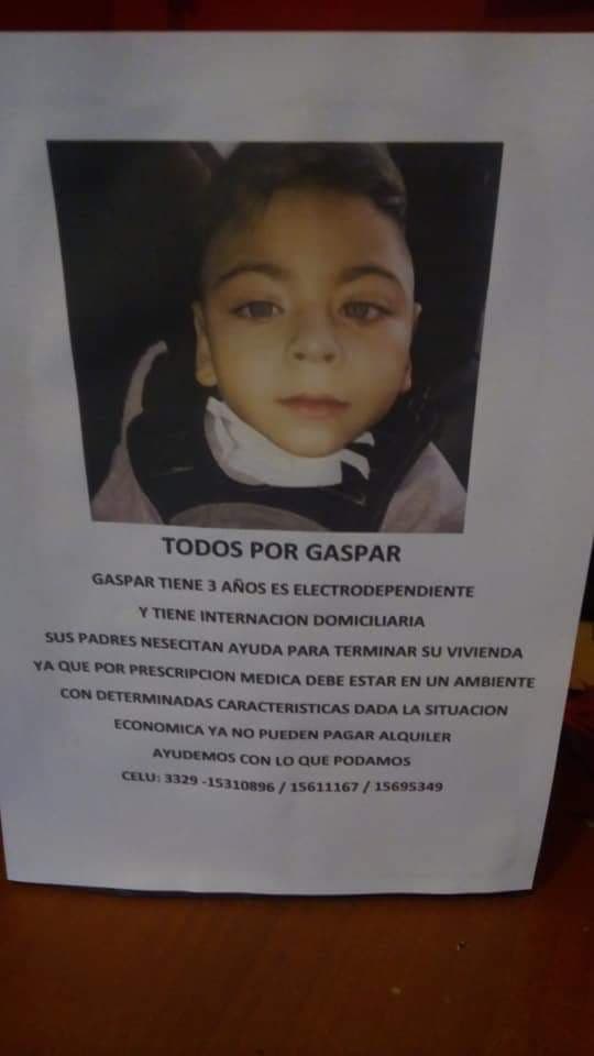 Solidaridad: Todos por Gaspar