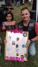 Un Baraderense motero fue parte de la organización: Ningún compañero fue al cumpleaños de su hija, pero un grupo de motociclistas le organizó un festejo inolvidable