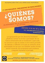 Jornada conmemorativa del 17° Aniversario de la ONG ¿Quiénes Somos?