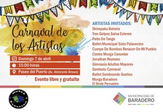 El Carnaval de los Artistas brillará este domingo en el Paseo del Puerto