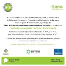 Taller de Prácticas Sustentables para Alojamientos Turísticos