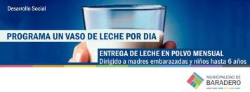 Programa de “Un vaso de leche por día” | Cronograma de abril