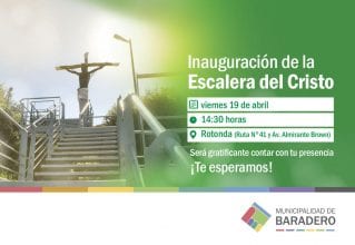 Inauguración de la Escalera del Cristo