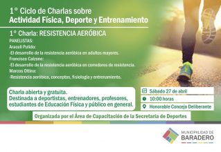 Charla abierta sobre actividad física, deporte y entrenamiento