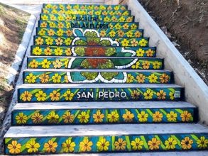 San Pedro: Se inauguró otro tramo de la «Escalera de las Flores»