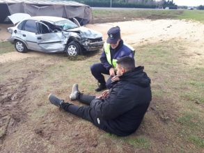 San Pedro: Espectacular accidente sobre la Ruta 9