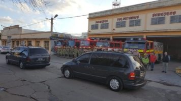 El último adiós: Bomberos despidió a Gustavo Chávez