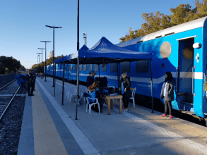 El Tren de “El Estado en Tú Barrio” en Baradero