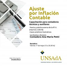 Capacitación profesional en la UNSAdA: Taller sobre Ajuste por Inflación Contable
