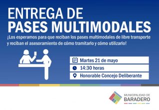 Entrega de pases multimodales para libre transporte