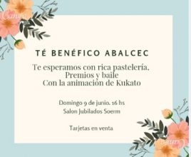 Té solidario a beneficio de ABALCEC