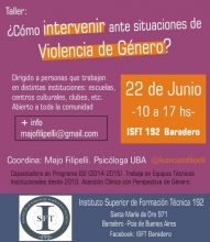 Violencia de género: Taller sobre como intervenir