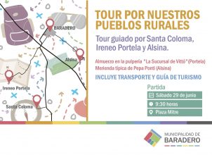 Conociendo nuestros pueblos rurales: ¡Sumate al Tour por Alsina, Coloma y Portela!