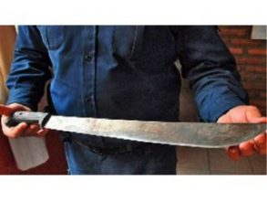 Policiales: Lo vieron por las cámaras molestando con un machete
