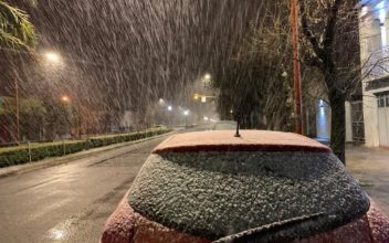 Nieve en la Provincia: Tres Arroyos amaneció teñida de blanco y hay expectativa en ciudades vecinas