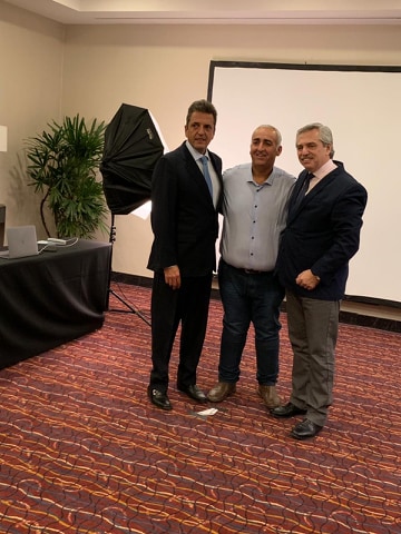 Total apoyo de Alberto Fernández al candidato Peteco Morales
