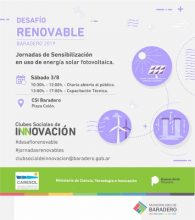 Charlas sobre energía renovable en el Club Social de Innovación