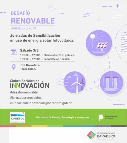 Charlas sobre energía renovable en el Club Social de Innovación