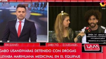 Gabo Usandivaras fue demorado por llevar marihuana: «Trasladaba un frasco con flores personales»
