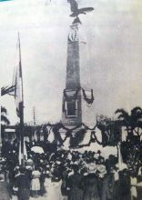La inauguración de la pirámide en Plaza Mitre
